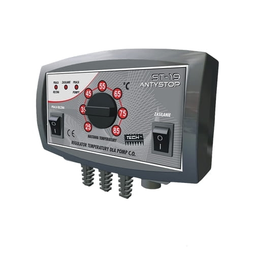 Sterownik pompy c.o. TECH ST-19 z antystopem do 85 stopni Celsjusza