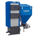 Kocioł Galmet EKO-GT KWP 17 M - 17 kW z podajnikiem do spalania miału oraz eko-groszku (z obrotową retortą)