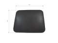 Blacha przed piecowa czarna 600mm x 480 mm