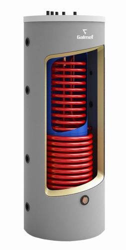 GALMET izolowany kombinowany bufor 500/160 (zbiornik w zbiorniku, z 2 wężownicami)