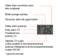 Detektor tlenku węgla Honeywell XC100D - zasilany bateryjnie
