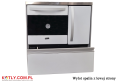 Kitchen SD ROYAL 720 - 7,5 kW white with exhaust flue on left side