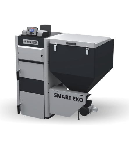 Kotel Metal-Fach SMART EKO 30 kW s podavačem na levý straně