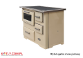 Kitchen stove SD-7 New Line EU 7 kW - cremy with exhaust flue on left side