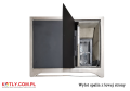 Kitchen stove SD-7 New Line EU 7 kW - cremy with exhaust flue on left side