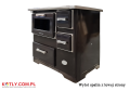 Kitchen stove SD-7 New Line EU 7 kW - brown with exhaust flue on left side