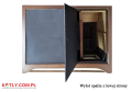 Kitchen stove SD-7 New Line EU 7 kW - brown with exhaust flue on left side