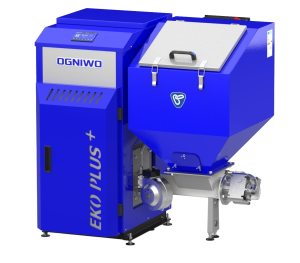 Kocioł na ekogroszek OGNIWO EKO PLUS + 10 kW z podajnikiem po lewej stronie