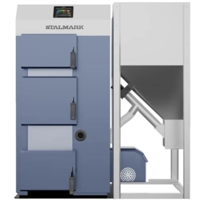Kocioł na pellet STALMARK Hydro Vegas 15 kW  z podajnikiem po prawej stronie