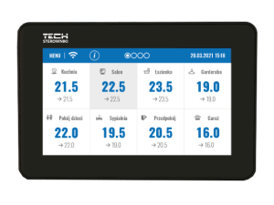 Przewodowy panel kontrolny M-9R Tech WiFi - czarny