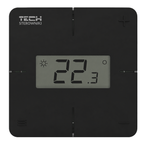 Bezprzewodowy regulator pokojowy Tech R-8x - czarny