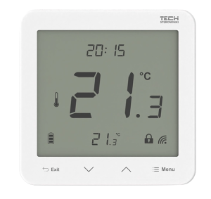 Bezprzewodowy regulator temperatury Tech R-8s PLUS - biały