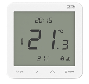 Bezprzewodowy regulator temperatury Tech R-8pz PLUS - biały