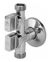 ZAWÓR KĄTOWY PRALKOWY 1/2X3/4X3/8 B/NAKR / LAVADORA (COMBI)