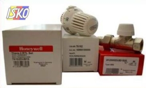 ZESTAW DO OGRZEWANIA PODŁOGOWEGO T6102DUB15 PROST / GŁOWICA RTL + ZAWÓR PROSTY 1/2˝ Z WKŁADKĄ UBG