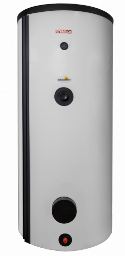 Bojler Termica W2W 500 L wykonany ze stali nierdzewnej z 2 wężownicami (2,1 + 1,1 m2) + Termometr GRATIS