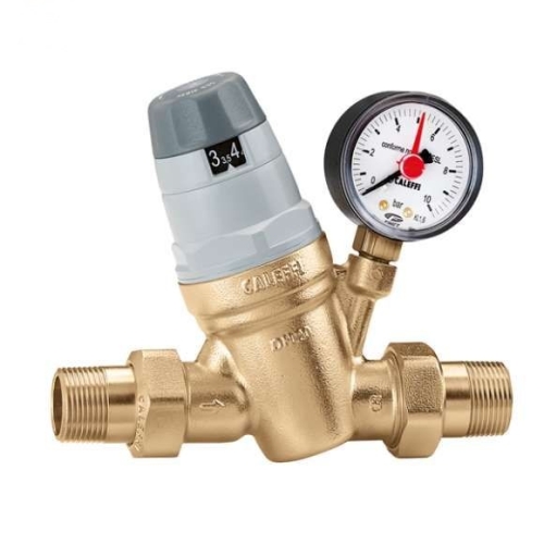 Produkt REDUKTOR CIŚNIENIA Z MANOMETREM 1/2˝ / ORAZ WSKAŹNIKIEM NASTAWY ze śrubunkiem CALEFFI 49649
