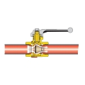 Produkt ZAWÓR KULOWY Z WBUDOWANYM ZAWOREM ZWROTNYM 3/4˝ / MOTYLEK CALEFFI 49667 1