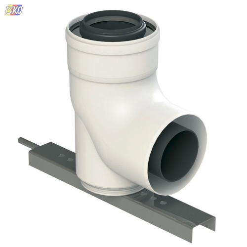 Produkt KOLANO ZE STOPĄ 87ST DN80/125 / Z KOTWIENIEM ALMEVA 55418