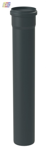 Product RURA Z KIELICHEM UV 0,5 M DN80 / STARR CZARNA ALMEVA 56551