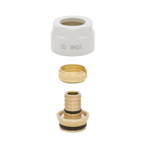 ZŁĄCZKA ZACISKOWA 16X3/4˝ DO RUR PEX / BIAŁA SCHLOSSER