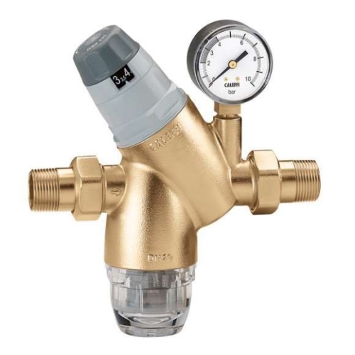 Produkt REDUKTOR CIŚNIENIA Z MANOMETREM 1/2˝ / Z WYMIENNYM WKŁADEM ze śrubunkiem CALEFFI 62947