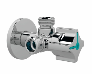 ZAWÓR KĄTOWY A-80 TWIN MAC1/2˝x3/8˝x3/8˝