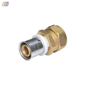 ZŁĄCZKA ZAPRASOWYWANA PROSTA 16X2-15MM DO RURY / MIEDZIANEJ, COMISA