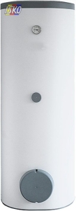 ZASOBNIK BA-ST 9022-2FE Z DWIEMA / WĘŻOWNICAMI EMALIOWANY 220L