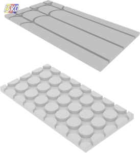 SUROWA PŁYTA SKRĘTNA TAUR SYSTEM PRO / EPS300 1200X600X25MM, RURA 16MM, ROZSTAW 150MM