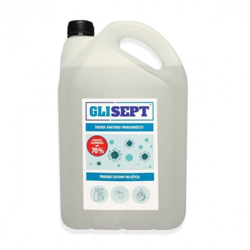 Product GLISEPT 5L - PŁYN DEZYNFEKCYJNY 70% / DO RĄK I POWIERZCHNI GLI-THERM 69835