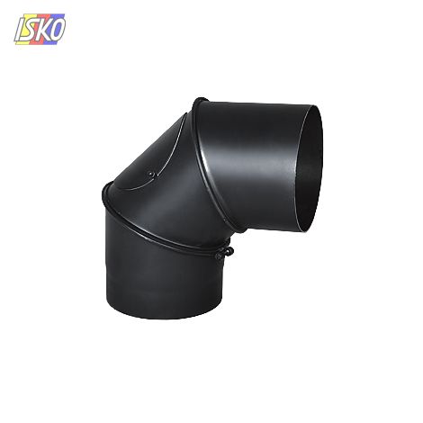 Produkt KOLANO CZARNE 220 REGULOWANE 0-90˚ Z WYCZYSTKĄ / 3 ELEMENTY STAHL SYSTEM 70746