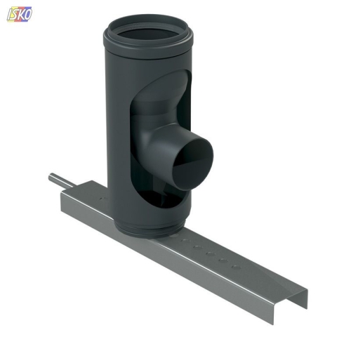 Produkt KOLANO REDUKCYJNE ZE STOPĄ 87ST DN80/60 Z KOTW / STARR CZARNE ALMEVA 71199