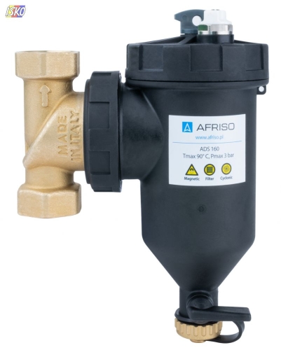 Product MAGNETYCZNY SEPARATOR ZANIECZYSZCZEŃ ADS / 160, RUCHOME PRZYŁĄCZA GW G1˝, KVS 6,9 M3/H AFRISO 71975