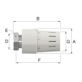 Product GŁOWICA TERMOSTATYCZNA TC-S3 M30X1,5 / 7 - 28 ˚C SIMPLEX FLAMCO MEIBES 73954 2