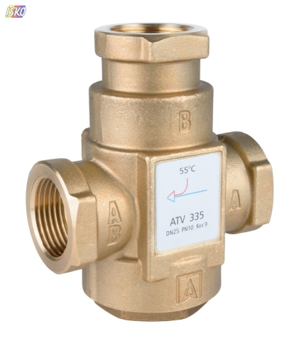 Produkt ZAWÓR TEMPERATUROWY ATV 335, DN25, 1"GW / KVS 9, TEMP. ZNAMIONOWA 55ST AFRISO 74946 1
