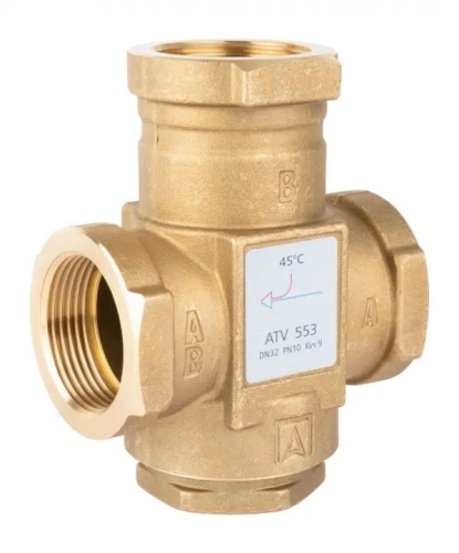 Product ZAWÓR TEMPERATUROWY ATV 553 DN32 11/4˝ GW  KVS 9 / TEMP. ZNAMIONOWA 45˚ AFRISO 75393