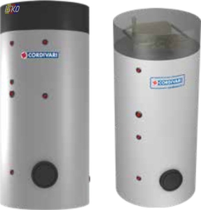 ZBIORNIK WARSTWOWY BOLLY2  PDC 300L / DO POMP CIEPŁA  Z WYMIENNIKIEM PŁYTOWYM 15kW