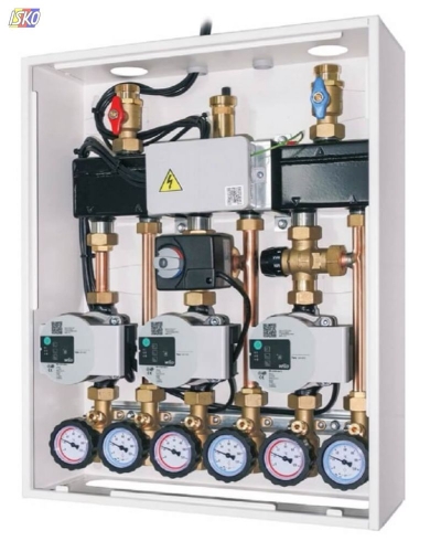 Produkt ZESTAW MODUŁOWY MK/MK/MK dla 3 ob. / z 3-drog.zaw.miesz.i sił.elektr.z pompą Wilo z rozdz.ze sprz GOHEAT 76816