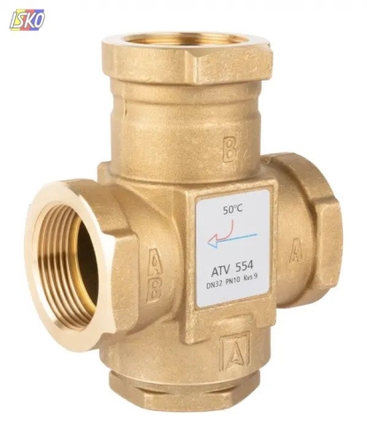 Product ZAWÓR TEMP. ATV 554 DN32 11/4"GW KVS 9 / TEMP. ZNAMIONOWA 50° AFRISO 78454 1