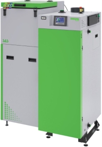 KOCIOŁ BIO COMPACT PLUS 12 KW PRAWY / CZOPUCH DO GÓRY, STEROWNIK TECH, PODWYŻSZONY STANDARD