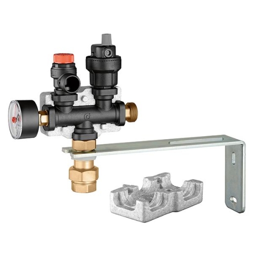 Produkt GRUPA BEZPIECZEŃSTWA 3/4˝ 3 BAR / TUV DO INSTALACJI GRZEWCZYCH Z MAT KOMPOZYTOWEGO, IZOLOWANA POD NACZYNIE CALEFFI 80277
