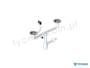 SYFON ZLEWOZMYWAKOW BUTELKOWY PODW. 90MM / PRZELEW OKRĄGŁY/PROSTOKĄTNY