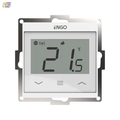 Product REGULATOR TEMPERATURY E55W230WIFI / PODTYNKOWY INTERNETOWY DO RAMKI 55X55 WIFI 230 V BIAŁY  92190
