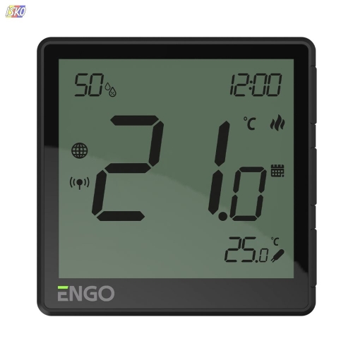Produkt REGULATOR TEMPERATURY EONE230B ZIGBEE / INTERNETOWY PODTYNKOWY 230V CZARNY  92200 1
