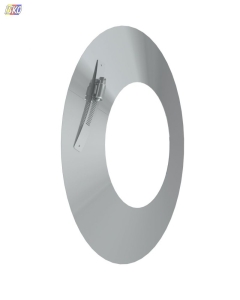 KOŁNIERZ Ø80/125MM STAL NIERDZEWNA WYSOKI POŁYSK