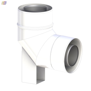 KOLANO 87° Z PODPORĄ 80/125 MM / Z PODPORĄ EKONOMIC, Z USZCZELKĄ