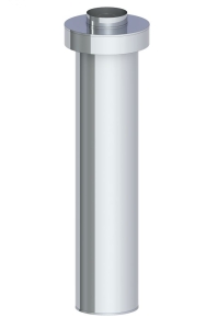 RURA 750MM ZAKOŃCZENIE PIONOWE SYST TWIN / 80/125 PŁASZCZ ZEWNĘTRZYNY, WYSOKI POŁYSK