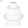 Produkt KRATKA PP FI 50 PIONOWA. REGUL. NIERDZ / 10x10 BIAŁA  93898 4