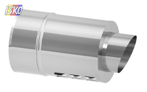 Produkt ZAKOŃCZENIE POZIOME SYSTEMU TWIN 250MM  / FI 60/100 MM, WYSYKI POŁYSK JEREMIAS 94798